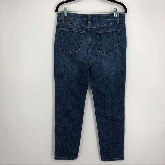 Eileen Fisher Straight‎ Leg Jeans Medium Wash 6P - Picture 2 of 8